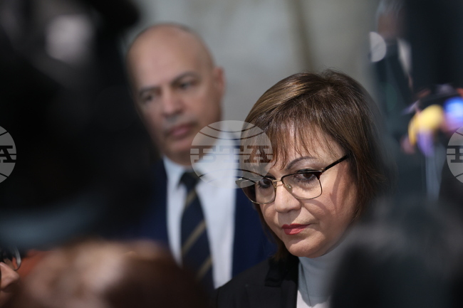 Парламент - кулоари - "БСП за България" - брифинг