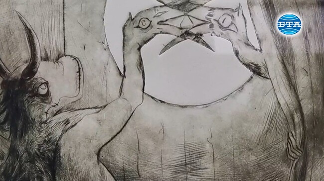 Изложба „Малки графични форми“ бе открита в Монтана