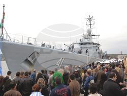 Бургас - военноморска база - Дръзки - посрещане