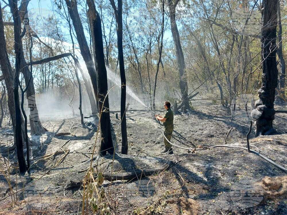 Хеликоптер Ми-17 се включва в гасенето на пожар в землището на старозагорското село Полски градец