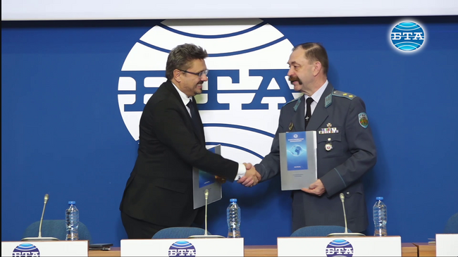 Българската телеграфна агенция и Военна академия "Г. С. Раковски'' подписаха договор за партньорство
