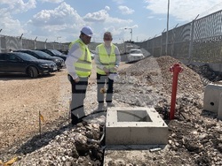 Снимка: Пресцентър МРРБ - Диспечерски център, с. Стамболийски - недовършен противопожарен водопровод