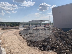 Снимка: Пресцентър МРРБ - Диспечерски център, с. Стамболийски - недовършен канал към сградата