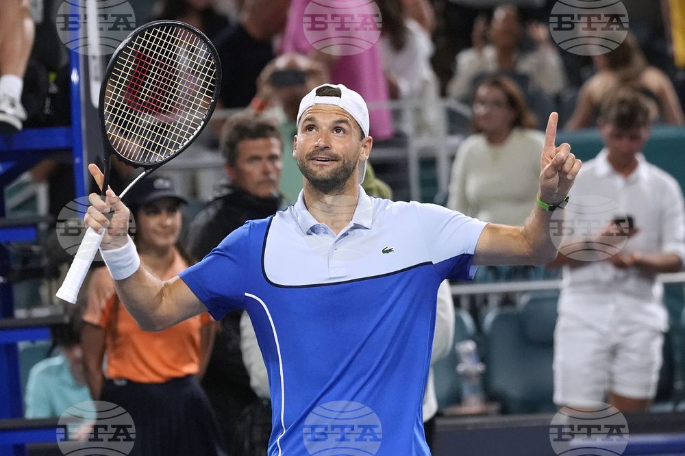 Tennis Player Grigor Dimitrov Beats World No. 5 to Reach Miami Final, Secures Return to Top 10