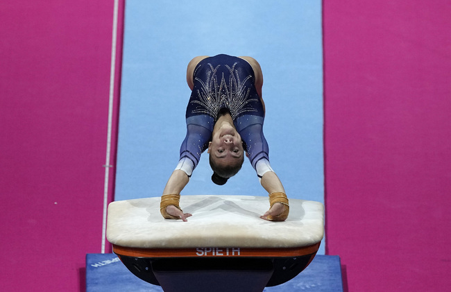 Artistic Gymnast Valentina Georgieva Wins Gold in Vault Final at Artistic Gymnastics World Cup in Baku, Secures Olympic Quota
