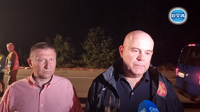 Главният прокурор Иван Гешев посети мястото на инцидента край Стара Загора