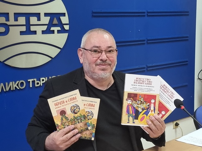 Пресконференция на проф. Пламен Легкоступ във връзка с откриването на изложбата „5 от 65“, посветена на неговата 65-годишнина