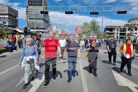 Република Северна Македония - Съюз на синдикатите - протест