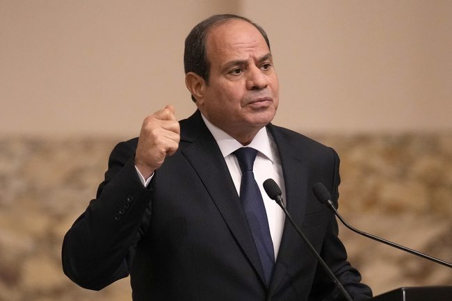 Президентът на Египет заяви, че Израел продължава да бяга от отговорност за постигането на траен мир в ивицата Газа