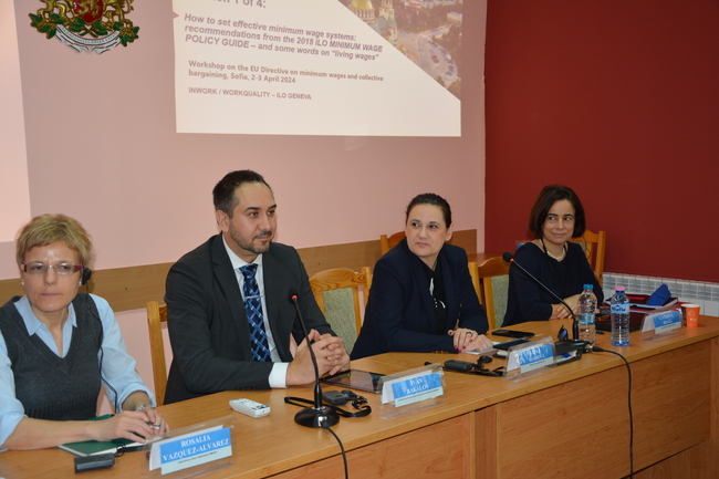 МТСП: Експерти на МОТ подкрепиха МТСП за транспониране на Директивата за адекватните минимални работни заплати