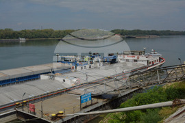 Русе - река Дунав - ниско ниво