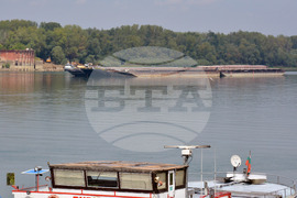 Русе - река Дунав - ниско ниво