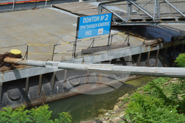 Русе - река Дунав - ниско ниво