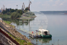 Русе - река Дунав - ниско ниво