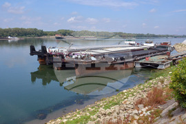 Русе - река Дунав - ниско ниво