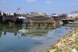 Русе - река Дунав - ниско ниво