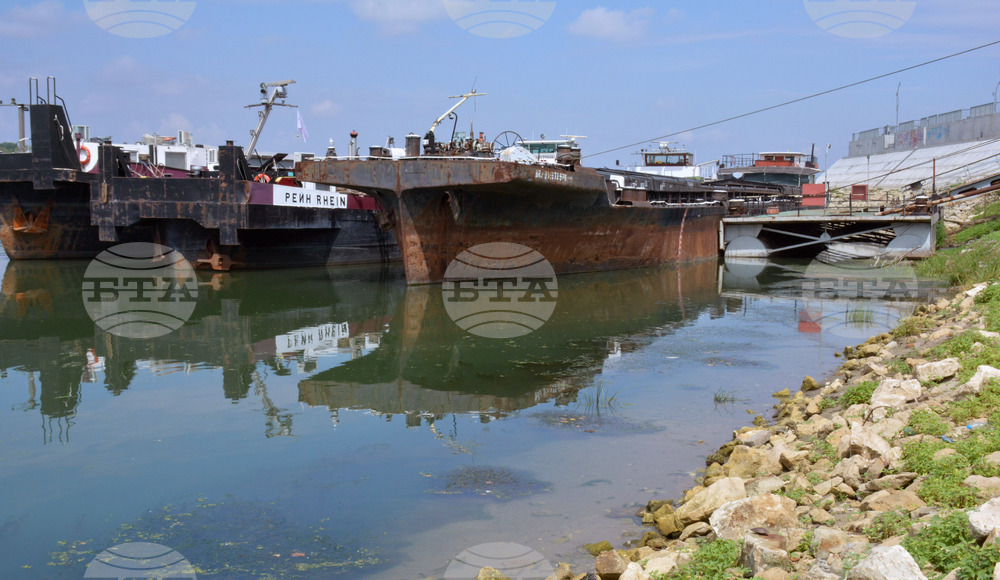 Русе - река Дунав - ниско ниво