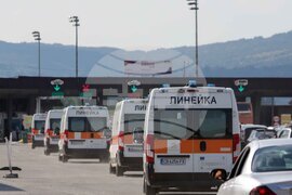 Калотина - катастрофа - пострадали деца - транспортиране