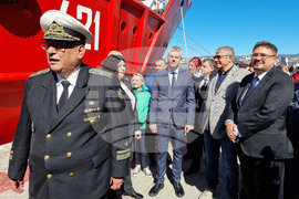 Варна - Научноизследователски кораб "Св. св. Кирил и Методии" (НИК 421) - посрещане