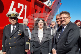 Варна - Научноизследователски кораб "Св. св. Кирил и Методии" (НИК 421) - посрещане