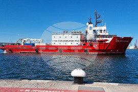 Варна - Научноизследователски кораб "Св. св. Кирил и Методии" (НИК 421) - посрещане