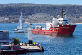 Варна - Научноизследователски кораб "Св. св. Кирил и Методии" (НИК 421) - посрещане