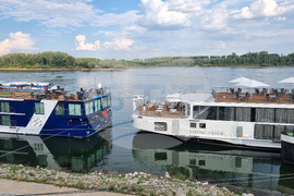 Видин - ниво на река Дунав - кораби