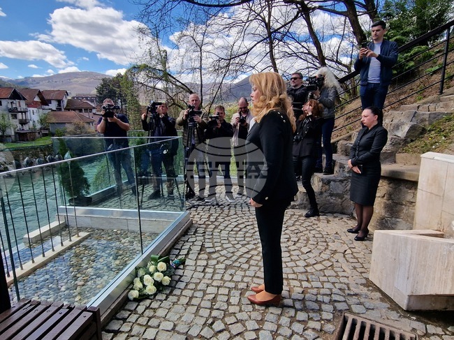 Черна гора - "Дванадесетте рози" - паметник - полагане на венци