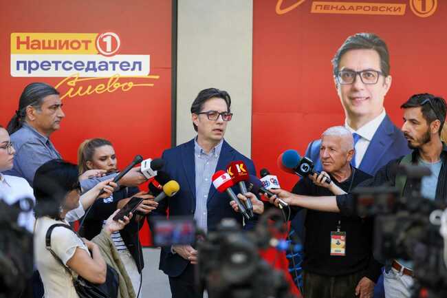 Пендаровски очаква победа в президентските избори в Северна Македония