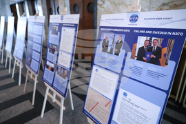 Военна академия - изложба на БТА „75 години НАТО и 20 години България в НАТО” - откриване