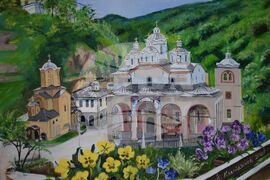 Банско - отец Костадин Калайджиев - картини