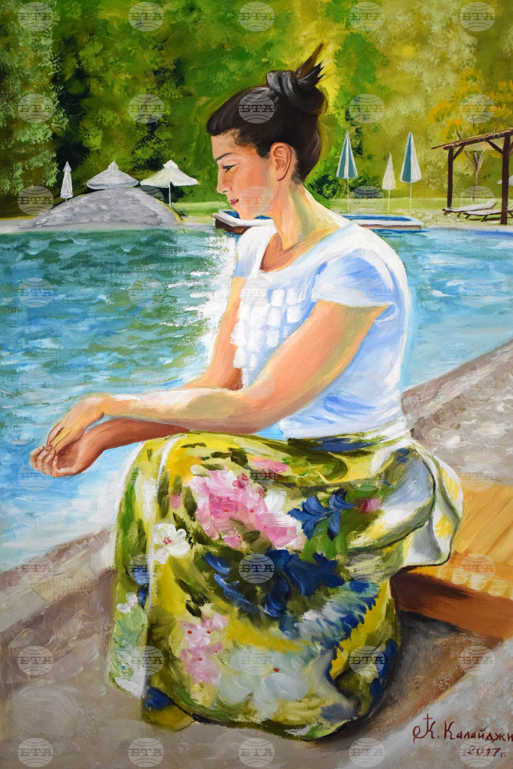 Банско - отец Костадин Калайджиев - картини