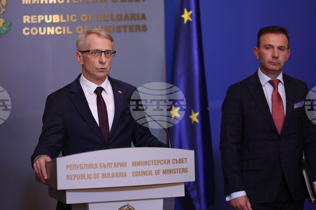 Министерски съвет - Николай Денков - Живко Коцев - брифинг