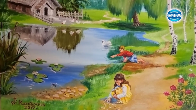 Пророчества върху платна, размисли върху живота и моменти от историята рисува свещеник от Банско