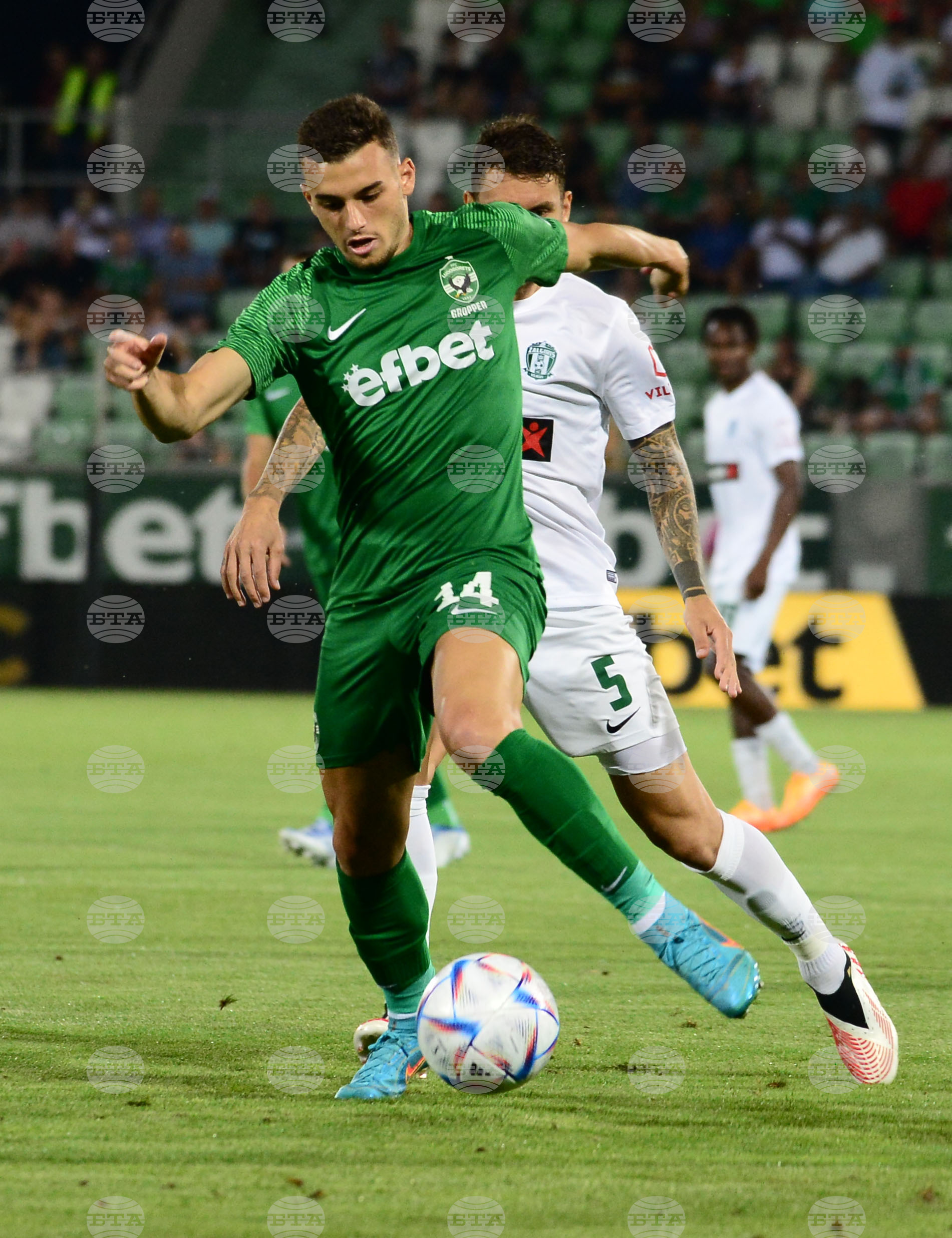 Разград - футбол - Лудогорец - Жалгирис