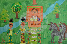 Монтана - детска приказка - рисунки - изложба