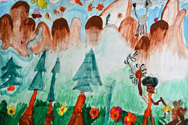 Монтана - детска приказка - рисунки - изложба