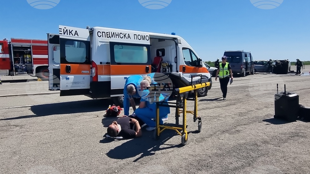 Стара Загора - учение за реакция при тежко пътнотранспортно произшествие