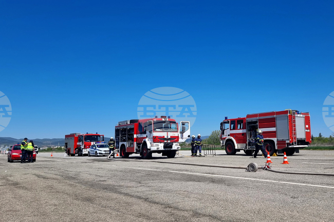 Стара Загора - учение за реакция при тежко пътнотранспортно произшествие