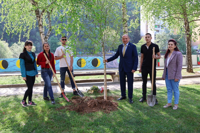 Община Ловеч: Кметът подкрепи инициативата по засаждане на нови брези на Алеята на космонавтите