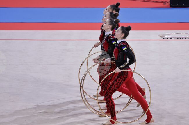 Световна купа по художествена гимнастика - ансамбълът на Украйна
