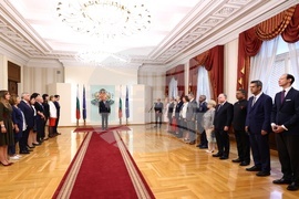 Румен Радев - Андреа Вике - награждаване