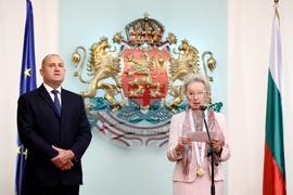 Румен Радев - Андреа Вике - награждаване