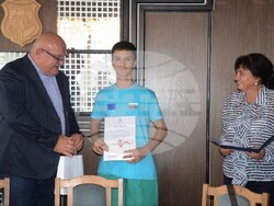 Кметът на Общината връчи грамоти на видински спортисти, участвали в „Игри – атлетика без граници“