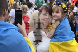 Полша - Краков - демонстрация в подкрепа на Украйна