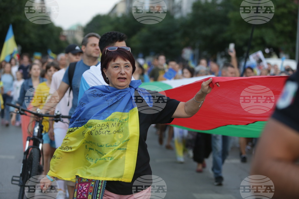 Ден на Независимостта на Украйна - шествие