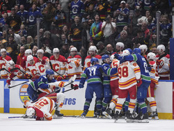 Flames Canucks Hockey
