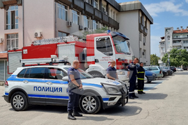 Благоевград - служители на МВР - едноминутно мълчание