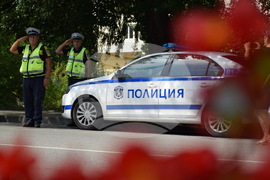 Благоевград - служители на МВР - едноминутно мълчание