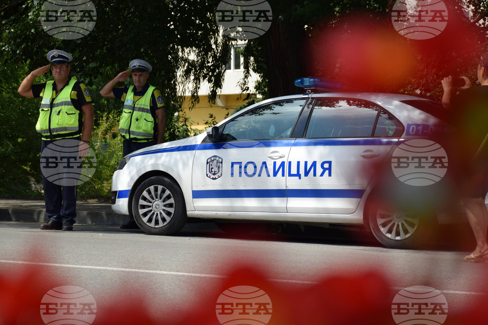 Благоевград - служители на МВР - едноминутно мълчание